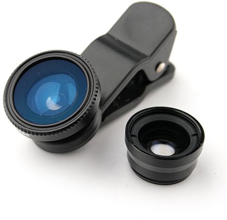 Universal 3 in 1 Clip-On Fish Eye Lens