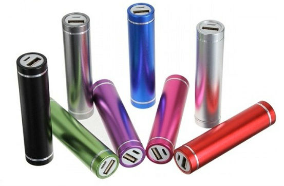 Black Color Lighter Design 2600 mAh Portable Power Bank - 1