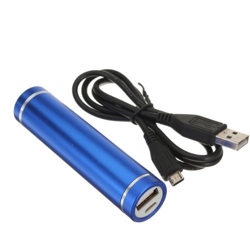Blue Color Lighter Design 2600 mAh Portable Power Bank
