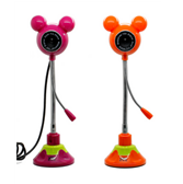 Pink Color 5.0 Mp Camera Mickey Mouse Shaped Webcam