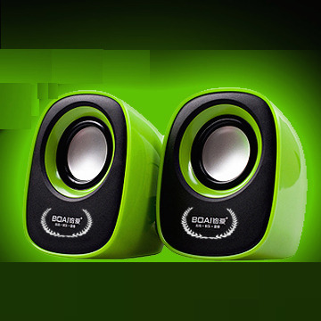 Green Color Audio Usb2.0 Portable Mini Speaker