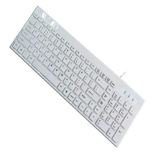 White Color 104 Keys Chocolate Keyboard - 1