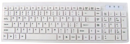 White Color 104 Keys Chocolate Keyboard