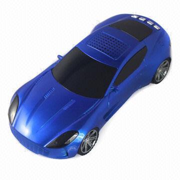 Blue Portable Digital Car Shape Speaker