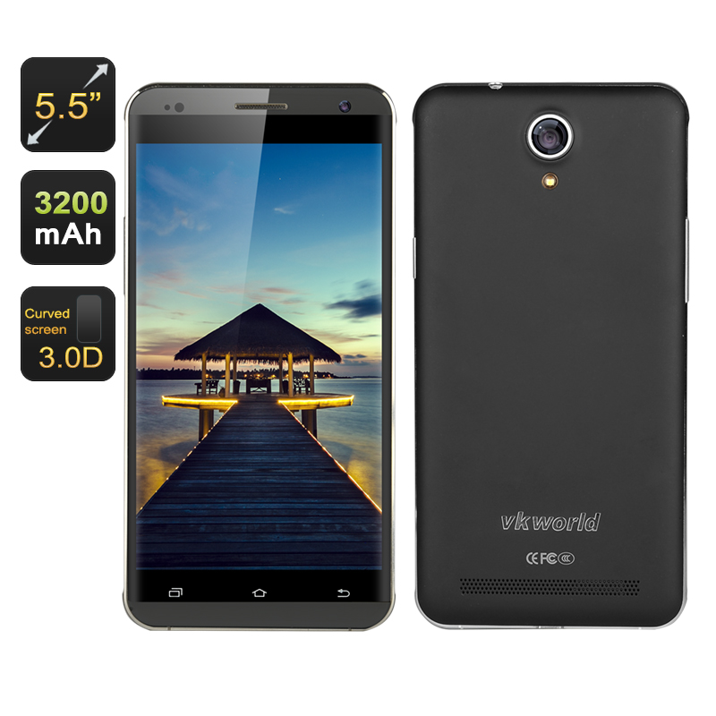 Black 5.5 Inch HD Screen Smartphone