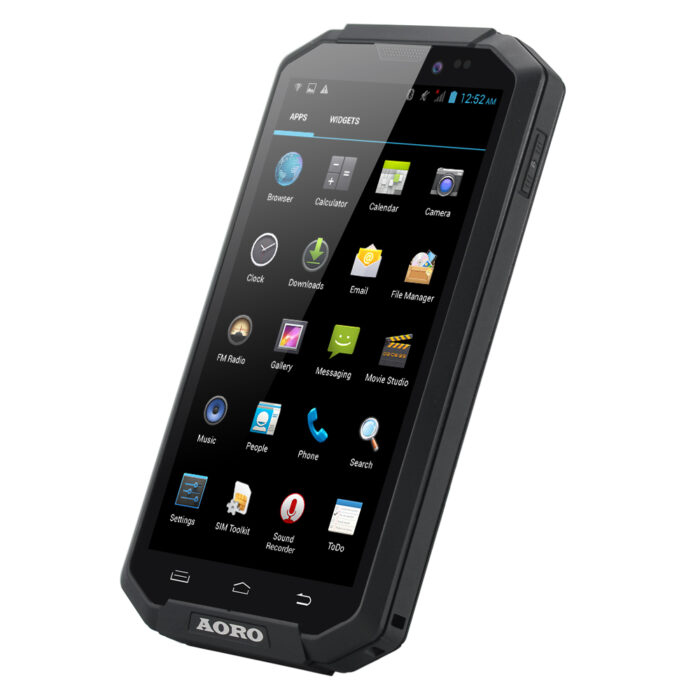 Black 5 Inch Aoro I5 Rugged Smartphone - 1