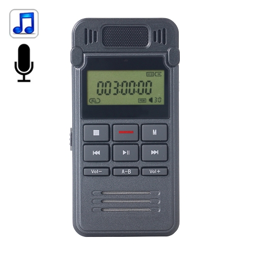 Black 8GB Digital Voice Recorder Dictaphone MP3 Player