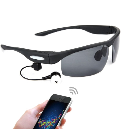 Black Bluetooth V3.0 Stereophonic Smart Sunglasses