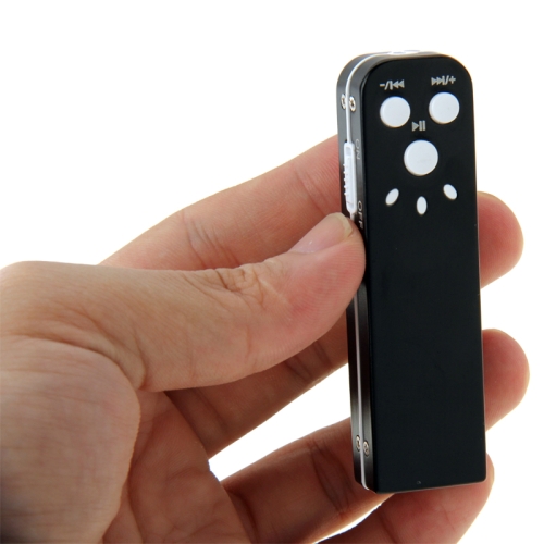 Black Mini Professional 8GB Digital Voice Recorder With Clip