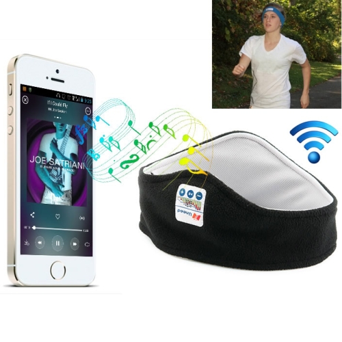 Black Stereophonic Bluetooth Run Headband