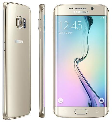 Gold 5.1 Inch Samsung Galaxy S6 Edge Smartphone