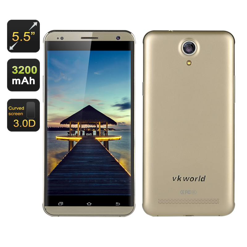 Gold 5.5 Inch HD Screen Smartphone