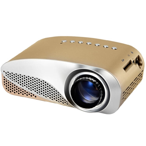 Gold Portable Micro Projector Home Theater