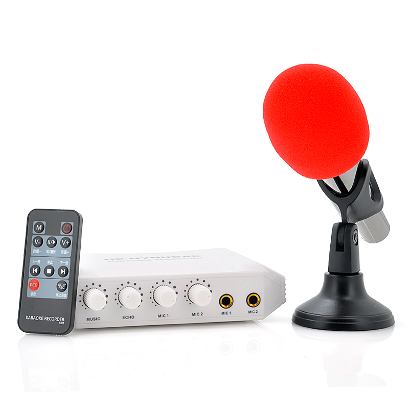 Karaoke Recorder and Mixer With Microphone