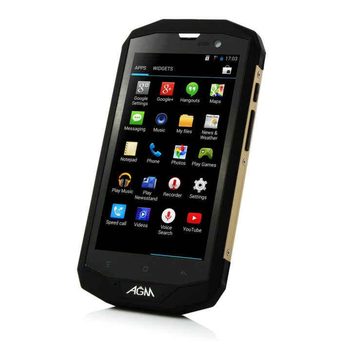 Latest Black 5.0 Inch OS Android 4.4 Rugged Phone - 2