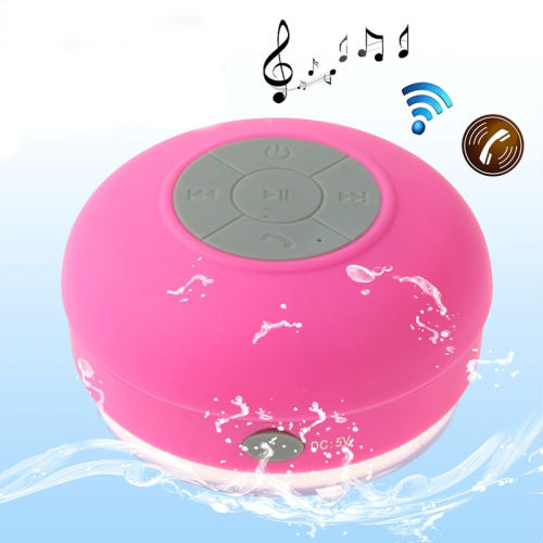 Mini Waterproof Magenta Bluetooth Speaker