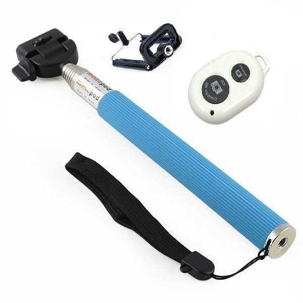 Monopod Rod Pole With Bluetooth Shutter Remote
