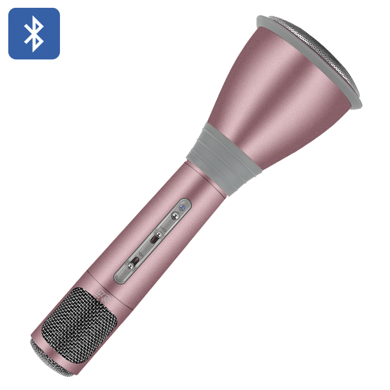 Pink Bluetooth 3.0 Microphone Speaker