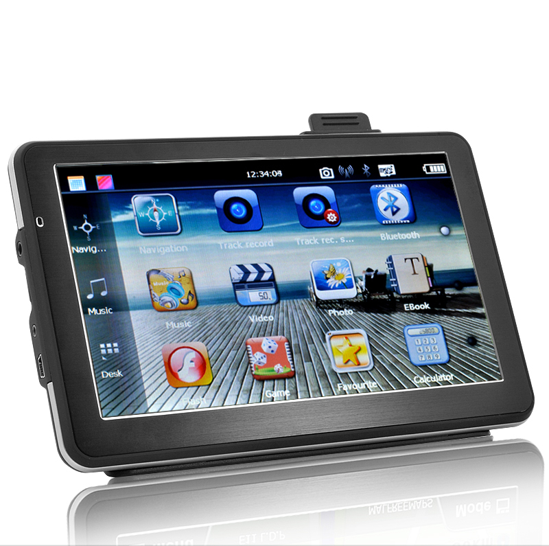 Slim Car 7 Inch Touchscreen GPS Navigator With DVR