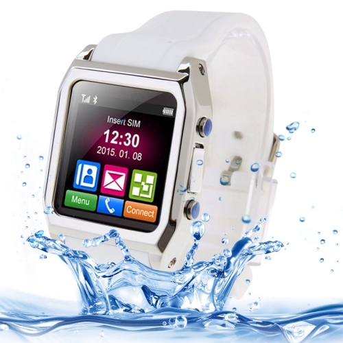 White 1.54 inch Touch Screen Water Resistant Smart Watch Phone