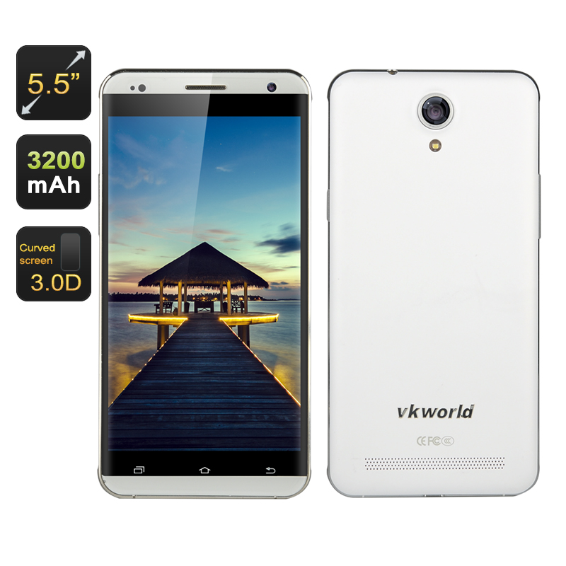 White 5.5 Inch HD Screen Smartphone