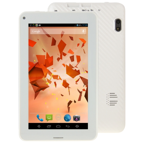 White 7.0 Inch Android 4.2 2G Phone Call Tablet