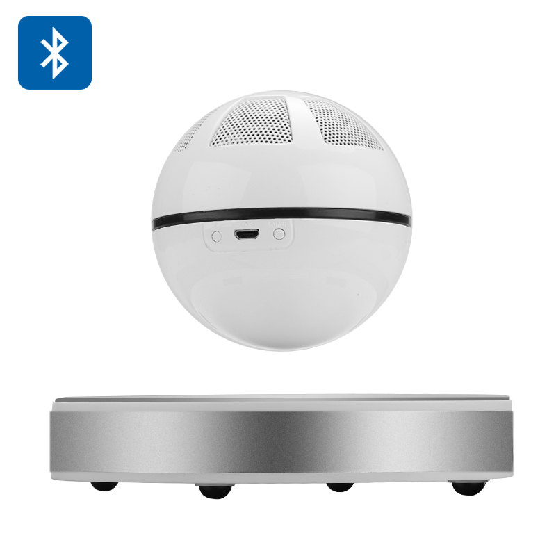 White Levitating Bluetooth 4.1 Speaker