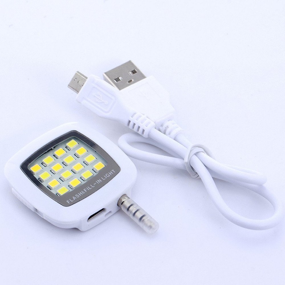 Portable Mini 16 LED Selfie Flash Fill-in Light