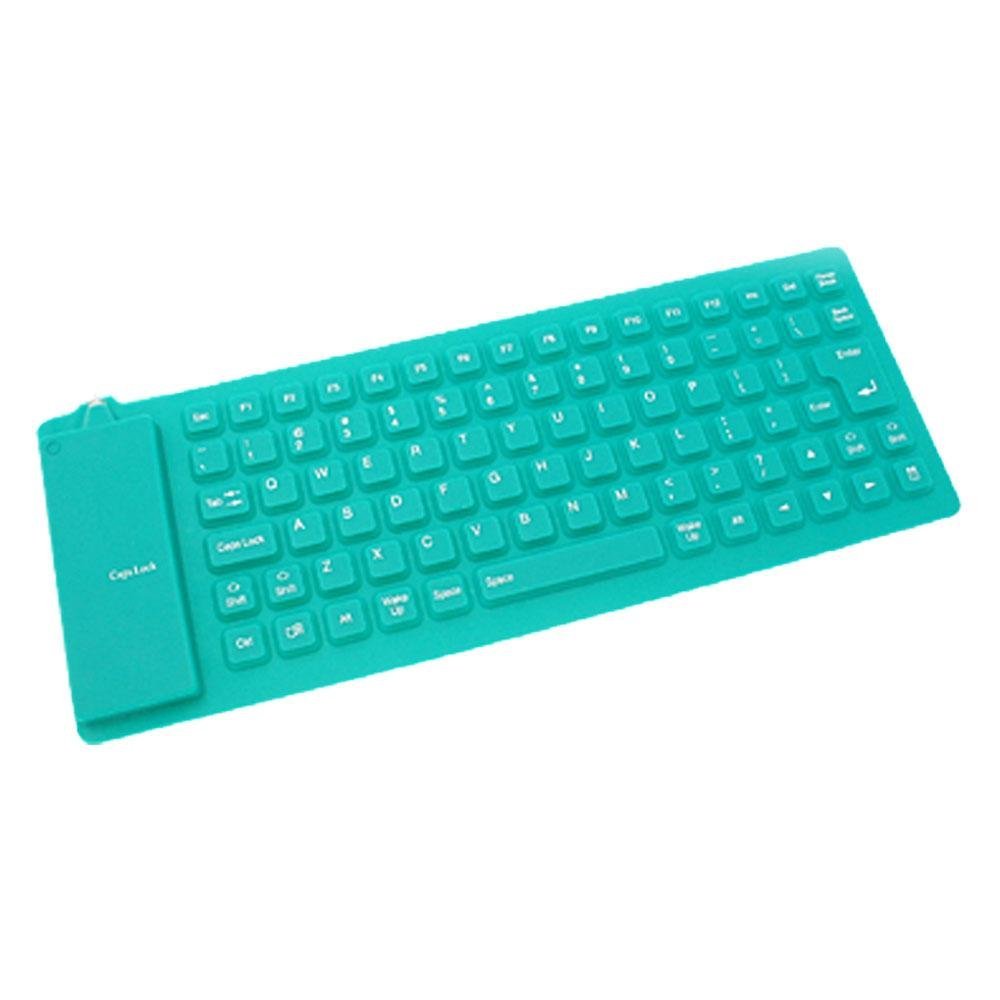 Green Flexible USB Keyboard