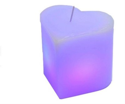 Heart Shaped Color Changing LED Candle