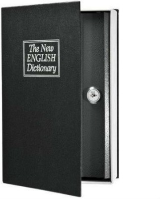Metal Large Dictionary Book Style Cash Box Safe Locker