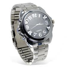 Unique Silver Spy Wrist Watch Camera