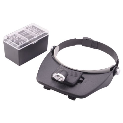 Adjustable Headband Magnifying Glass with Replacement Lenses