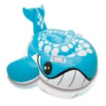 Bashful Blue Whale Inflatable Ride-On Pool Beach Float