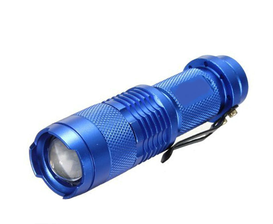 Blue Pocket LED Mini Flashlight Torch