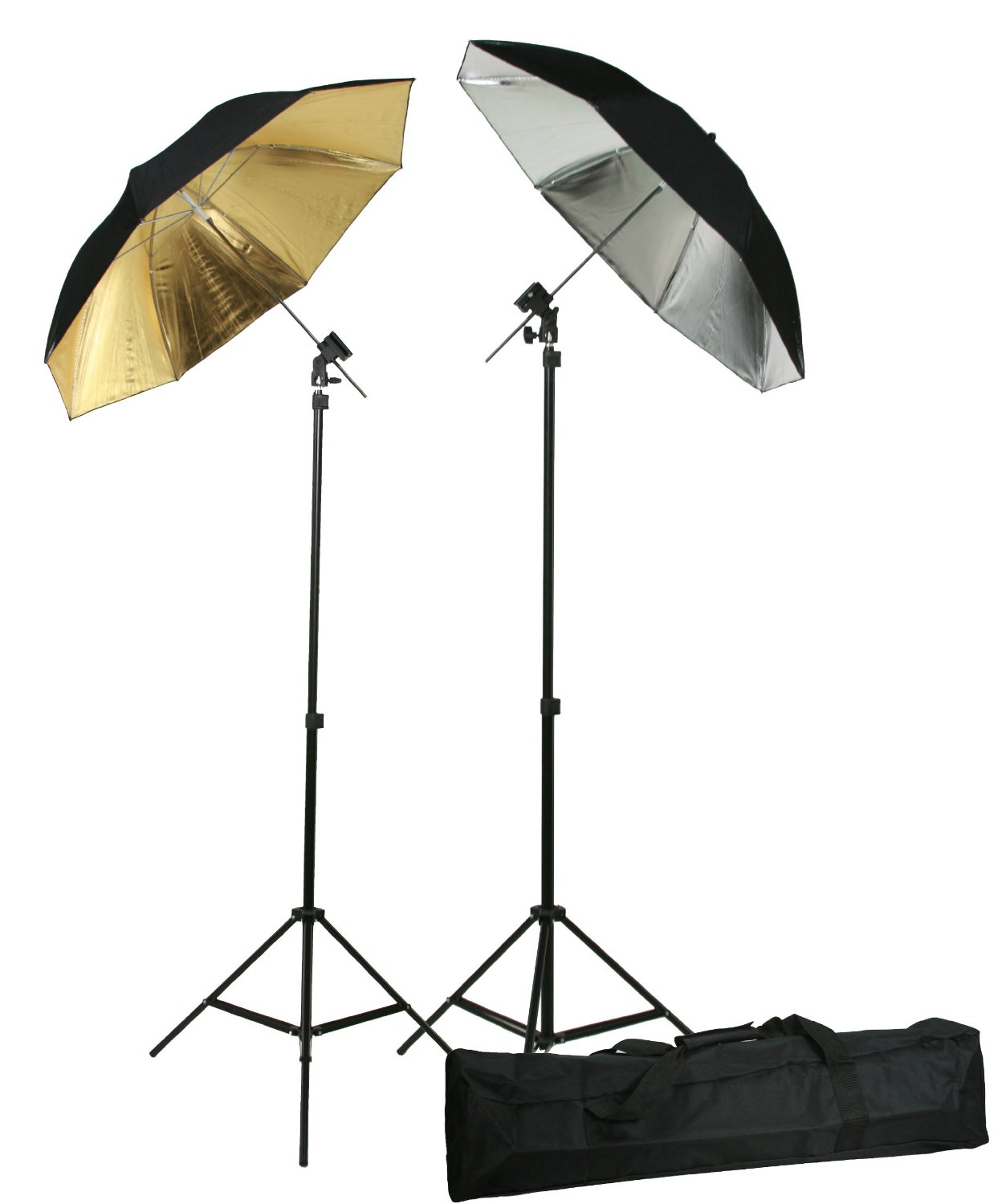 Double Off Camera Flash Photography Shoe Mount Swivel Bracket Umbrellas