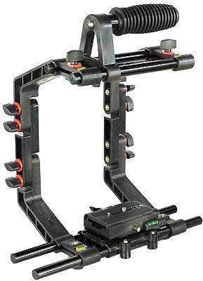 Filmcity DSLR DV Camera Shoulder Mount Rig Follow Focus Mattebox Hood Video Shot
