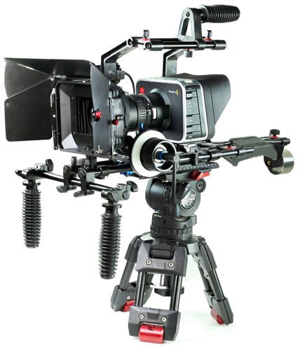 Filmcity DSLR DV Camera Shoulder Mount Rig Follow Focus Mattebox Hood Video Shot