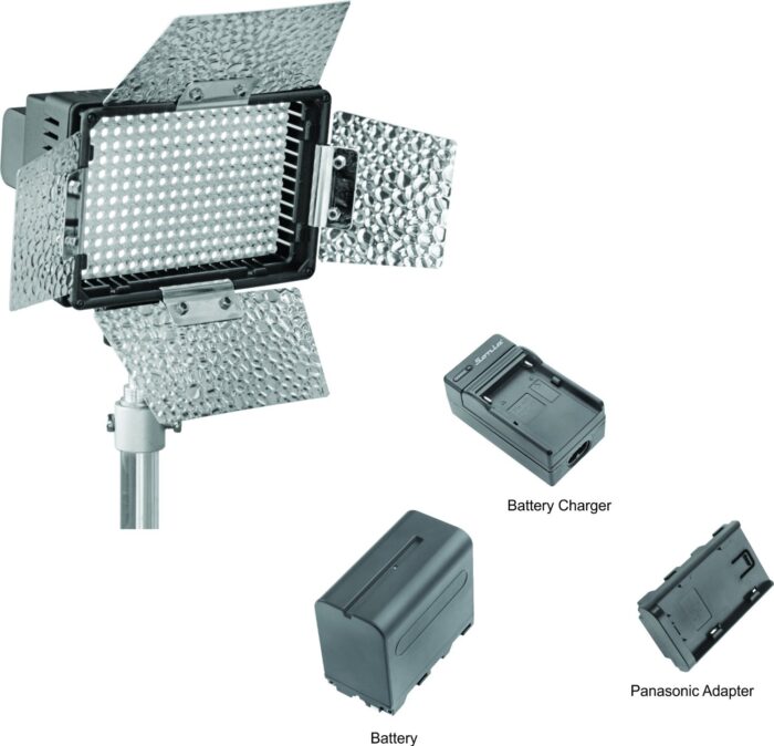 Led Light with Battery and Charger for Still and Video Camera