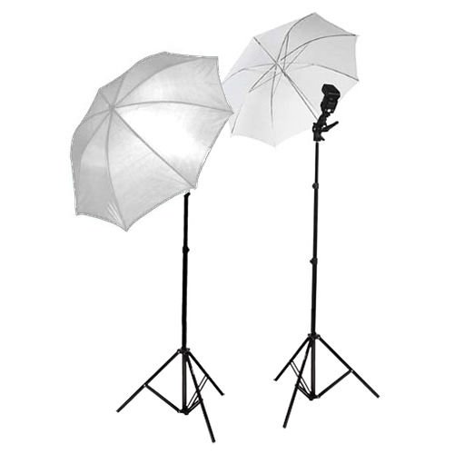 Small Studio Umbrella Light Setup With Bracket And Stand Set
