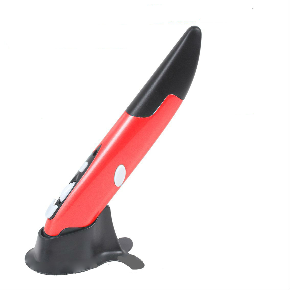 Red Wireless 2.4 Ghz 1600 DPI Optical Pen Mouse
