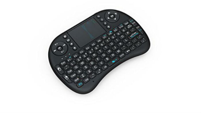 Black Wireless 2.4GHz Touchpad Keyboard with Mouse