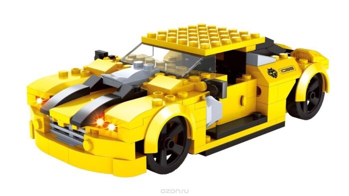 2 in 1 Yellow Transformer Block Set