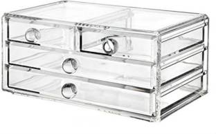 Acrylic Organizer With 4 Drawers Cosmetic And Jewelry Vanity Box