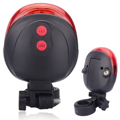 Bike and Bicycle 2 Laser Beam and 5 LED Rear Break Light