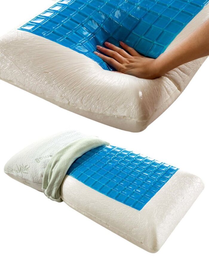 Cool Gel Memory Foam Pillow Comfortable Support
