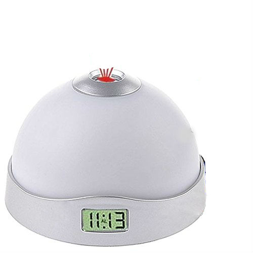 Digital White Clock Led Color-Changing