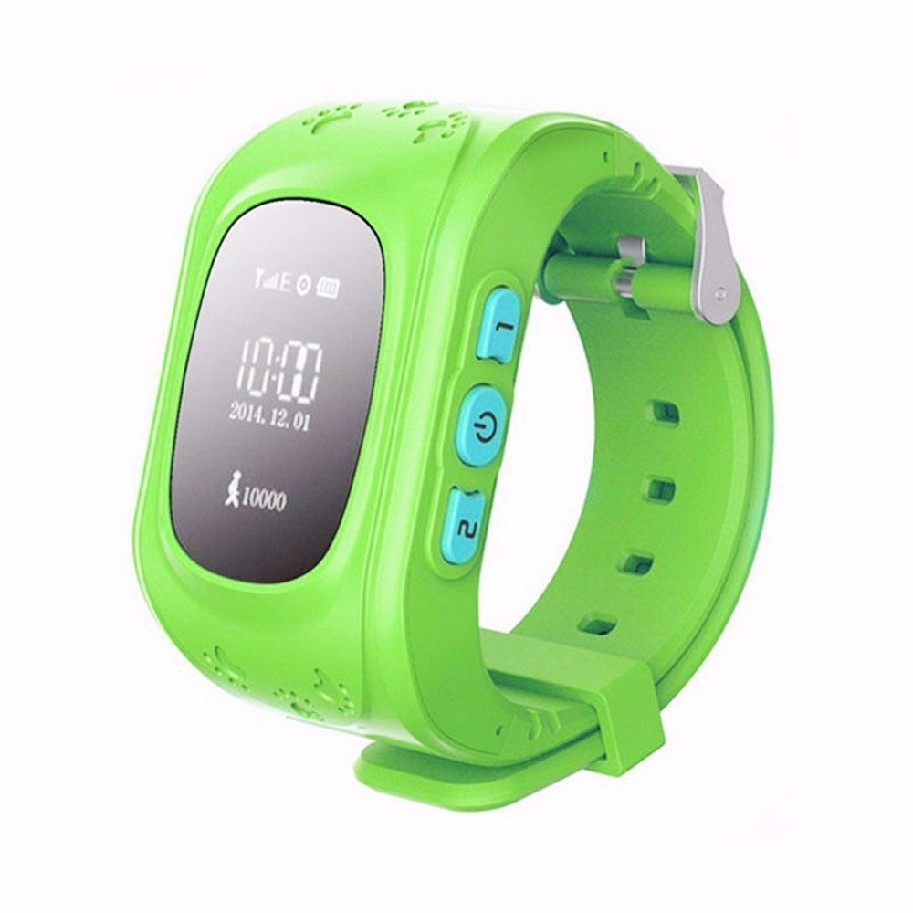 Green Color Kids Precise GPS Tracking Smartwatch