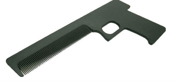 Black Color Gun Shape Comb