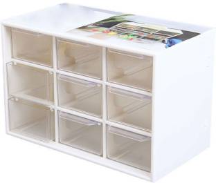 Multipurpose 9 Drawers Plastic Storage Box